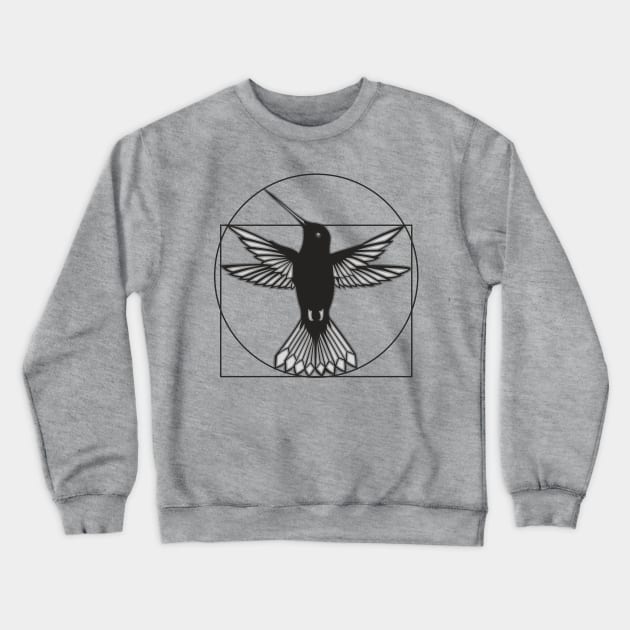 hummingbird Crewneck Sweatshirt by ElectricPeacock